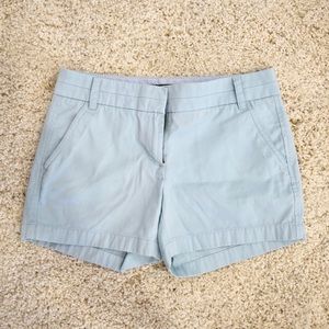 J Crew Light Blue Chino Shorts Size 2